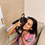 Sanchana Natarajan Instagram - Name is bolt but he’s nuts 🤪 #boltbaby 🐶