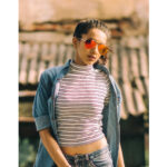 Sanchana Natarajan Instagram - Throwback to the most favourite shoot 💛 Shot by the most favourite 🍯 @poo.stories • swipe left for colour pottooo 🖖🏻