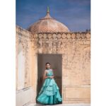 Sanchana Natarajan Instagram - Teal story 💠 Shot by @aj_ajay_kumar Wearing @sahana_selvakumar Amber Fort