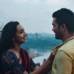 Sanchana Natarajan Instagram - “Mazhai ” with @iamkannaa ☺️💛 A series of pictures shot by @ganesh_toasty *swipe left for more