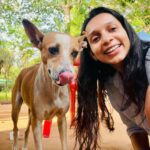 Sanchana Natarajan Instagram - Another day, another friend ❤️ #womanandherdogs