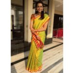 Sanchana Natarajan Instagram – The saree & jhumka obsession continues 👑💁🏻 #kalyanamseason 🌝