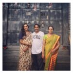 Sanchana Natarajan Instagram - Most favouritest people! They are the best 💛 #appa&amma #thenatarajans #firstfriends #lovethemthemost #missperiappathough😓 #family
