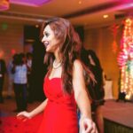 Sanchana Natarajan Instagram - Ah! Nothing special, thats just me being myself 👻#neverletanyonedullyoursparkle #forevercrazy #ilooksohappy🌝 #ohifinallygettolooklikethereddressdanceremoji 💃🏻😄💋