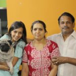 Sanchana Natarajan Instagram - Home💜#supportsystem #missingperiappa #bestfriendssincebirth 👨‍👩‍👧🐶💛