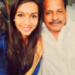 Sanchana Natarajan Instagram - I still cannot find a perfect word to describe the bond that i have with this man ❤️ #likefatherlikedaughter #myspecialone ☺️