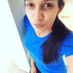 Sanchana Natarajan Instagram – One from today! 🎽👧 #failpout 😝