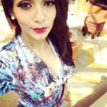 Sanchana Natarajan Instagram - Long lashes & red lips! 💄😍 For @sidney sladen 2016💃 #beautifuldress #shoot