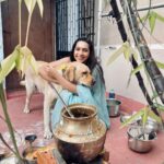 Sanchana Natarajan Instagram - Ready to thulp some pongal and pass out🍚 #pongalforbreakfastlunchanddinnertoday🤪