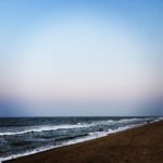 Sanchana Natarajan Instagram - Clear sky #allclear #evenings #summer #work 🌊⛅️ Panaiyur, ECR