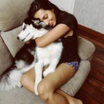 Sanchana Natarajan Instagram – My favourite girl❤️ 
#angelface #monsterbehavior 😂