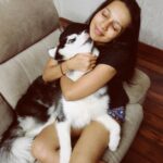 Sanchana Natarajan Instagram - My favourite girl❤️ #angelface #monsterbehavior 😂