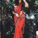Sanchana Natarajan Instagram – Saree’s are a “all day everyday” mood❤️