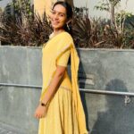 Sanchana Natarajan Instagram - Calm looking and chaotic feeling😵‍💫 Dress by my absolute favorite @razak_creations 🤍