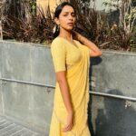 Sanchana Natarajan Instagram - Calm looking and chaotic feeling😵‍💫 Dress by my absolute favorite @razak_creations 🤍