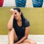 Sanchana Natarajan Instagram - That one drop of sweat on my nose is proof that i worked out really hard today😬. #potatoingforrestoftheday 💩 #alsowheremysundeliat?🥺