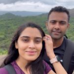 Sangeetha Bhat Instagram - What do we do when we feel sad?? We look for a trail, And go hiking. @sudarshan_rangaprasad #sangeethabhat #sangeethabhatsudarshan #sudarshanrangaprasad #hiking #hikingcouple #couplegoals #trekkers #natureschildren #karnataka #sangeethabhatreels #bengaluru Bangalore, India