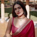 Saniya Iyappan Instagram - Trust the magic of self-love✨. Photography : @yaami____ Designer and stylist : @asaniya_nazrin Outfit : @mirach_official Suryagarh Jaisalmer