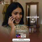 Saniya Iyappan Instagram - Salute directed by Roshan Andrews now streaming in Malayalam, Hindi, Tamil, Telugu, and Kannada only on @sonylivindia #SaluteOnSonyLIV #salute