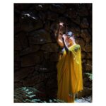 Saniya Iyappan Instagram - 💛 Photography : @yaami____ Earring : @shambhaviartstudio Styling : @asaniya_nazrin Outfit : @theabayasouq Rainforest Athirapally