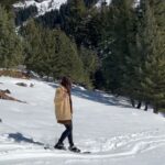 Saniya Iyappan Instagram - Scribblings from my First Solo Trip — Part 3 (Last one, I swear) Gappuji, with his usual charm and infectious laughter, consoled me, "You've done really well for a first-timer". I could find myself struggling to tame the deep snow and even balance myself on the snowboard. But, I had these two beautiful souls — Gappuji and Amritji — who kept pushing me to bring out my best. I've never been an avid adventure seeker, but this newfound spirit was inside me when I tried snowboarding and snow skating. I'm not sure if it was purely because of accomplishing my first solo trip ever. Away from my comfort zone, I was reinventing myself. After repeated attempts, I succeeded. In that scenic backdrop, straight out of a painting, the snow embraced me. The cold winds became a breeze, and I found my balance and cruised through the snow-clad mountains. All I could say is I'm just grateful for having had the privilege of meeting so many people who went out of their way to help me. I'm entirely thrilled after my first solo trip experience and looking forward to many more. Once again, I thank the universe for such a memorable trip. Styling : @asaniya_nazrin Outfit : @mirach_official Himachal Pradesh