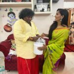 Sanjana Singh Instagram – thank you so much Sir inviting me on your special day sir @iyogibabu On this special day, I wish you all the very best, all the joy you can ever have and may you be blessed abundantly today, tomorrow and the days to come! May you have a fantastic birthday and many more to come. Happy Birthday Legend! Happy Birthday to the most lovable and adorable star on this planet.