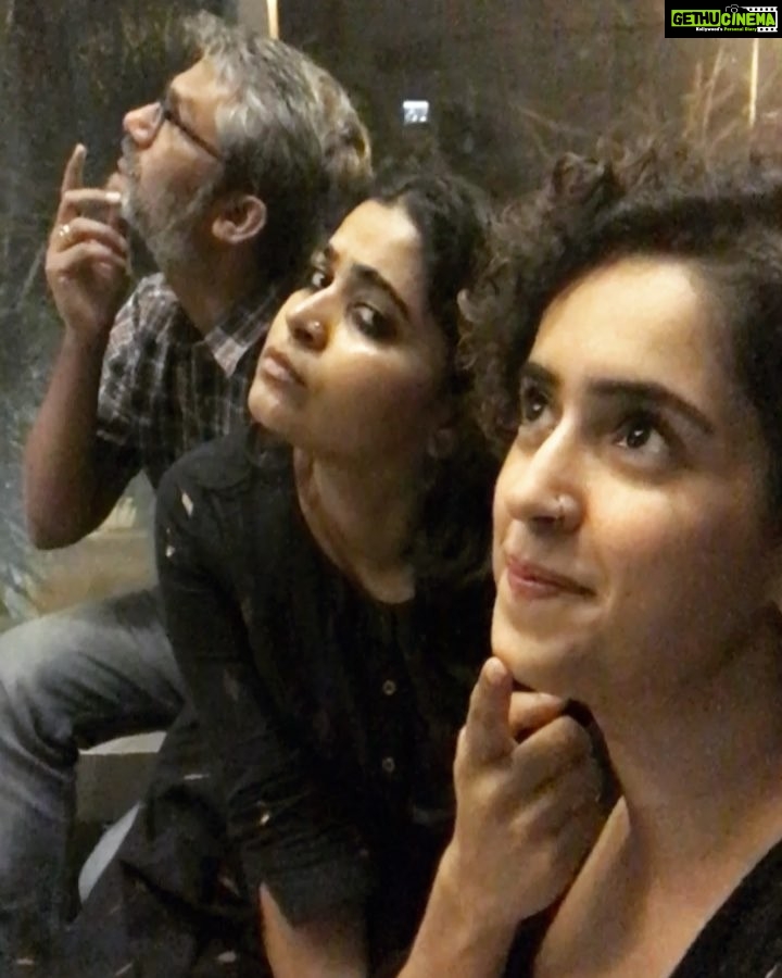 Sanya Malhotra Instagram - What can be the caption for this one? 🤔 @ashwinyiyertiwari ❤️ @niteshtiwari22 ❤️