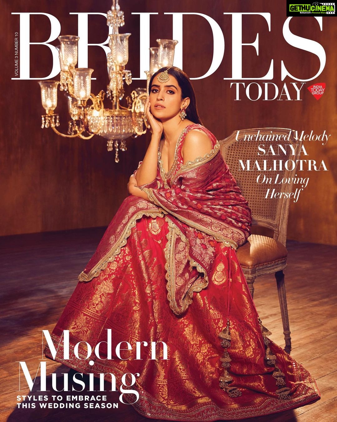 Sanya Malhotra Instagram - 💕❤️ @bridestodayin ❤️💕 Digital Editor: Nandini Bhalla (@nandinibhalla) Photographs by: Rahul Jhangiani (@rahuljhangiani ) Styling by: Who Wore What When (@who_wore_what_when ) Interview By: Radhika Bhalla (@radhika_bhalla ) Styling team: Shubham Jawanjal (@d.shubham_j ) & Swanand Joshi (@swanand.joshii ) Hair and Make-up: Natasha Mathias ( @natashamathiasmakeup_hair ) Photographer’s Assistant: Azfar Kahan ( @azfarkhan94 ) Production: @by.the.gram Artist's Reputation Management: @collective.mumbai