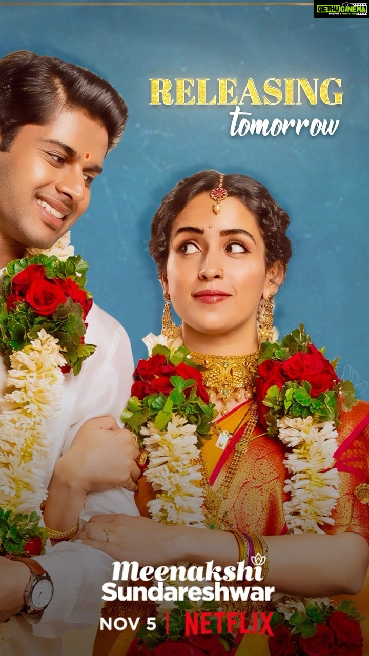 Sanya Malhotra Instagram - #MeenakshiSundareshwar releasing tomorrow on @netflix_in ♥️💕 @karanjohar @apoorva1972 @somenmishra @abhimanyud @vivek.sonni @aarshvora @dharmaticent @netflix_in @sonymusicindia @shrotriritikaofficial @manojmanimathew @sharmachetan01 @kommalchhabariaa @mahesh_sankar_pillai @saurabhsharma_officialindia @archanakiyer @purnendu.bhattacharya @Sonalimsachdev @khuman_nongyai @varunshashirao @danishsood @niveditabhargava