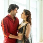 Sanya Malhotra Instagram - ♥️🖤♥️🖤 #MeenakshiSundareshwar releases THIS FRIDAY on Netflix. @karanjohar @apoorva1972 @somenmishra @abhimanyud @vivek.sonni @aarshvora @dharmaticent @netflix_in @sonymusicindia 📸 @ashiq_mk
