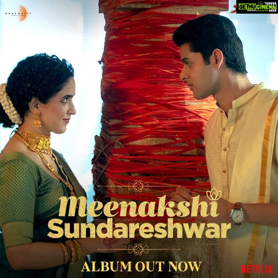 Sanya Malhotra Instagram - Something for everyone, that’s the music album for you! Take what you want, groove to what you want, sing along or swoon along! #MeenakshiSundareshwar full album out now! Meenakshi Sundareshwar coming to Netflix on 5th November. @karanjohar @apoorva1972 @somenmishra @abhimanyud @vivek.sonni @aarshvora @prabhakaranjustin @rajshekharis @dharmaticent @netflix_in @sonymusicindia
