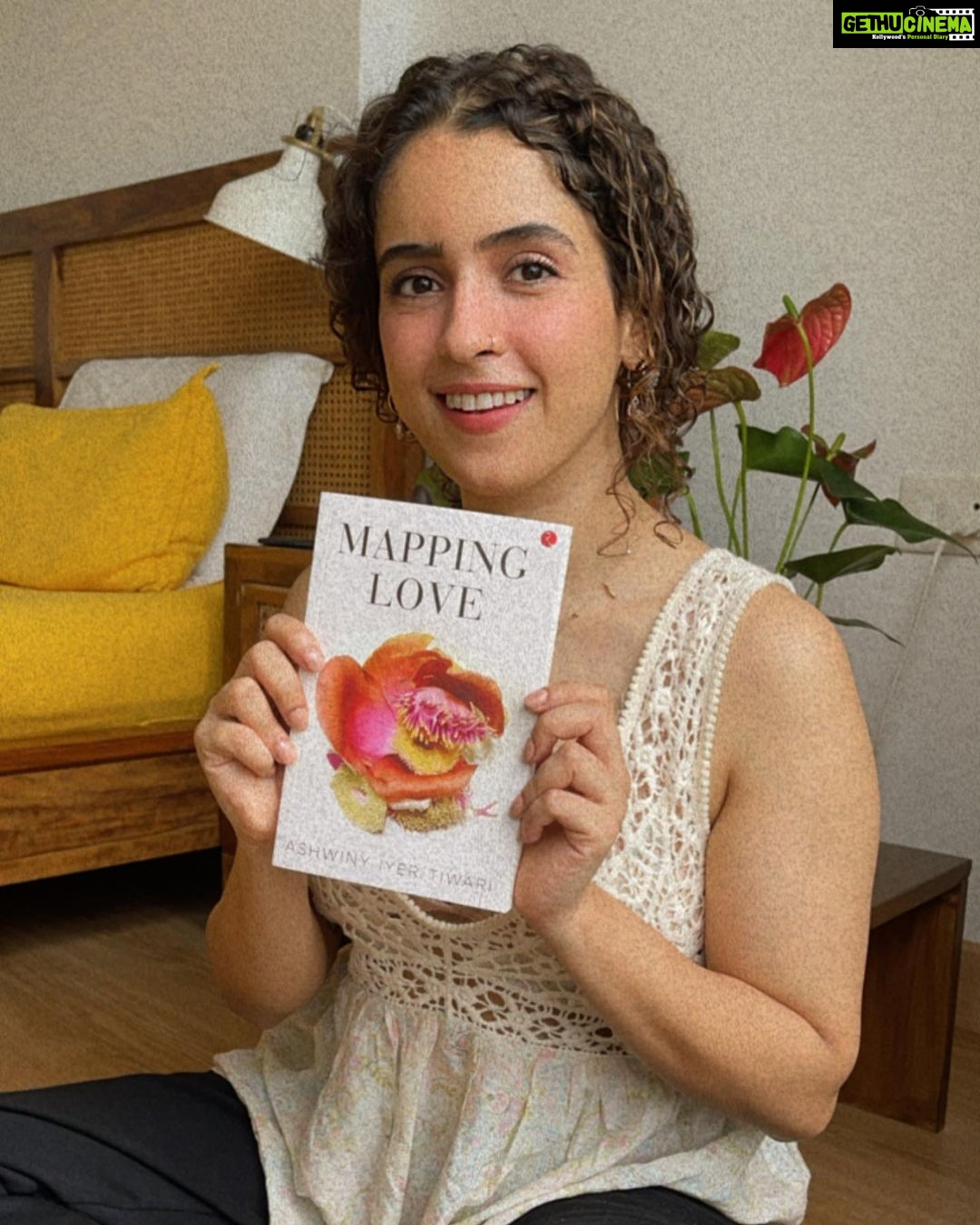 Sanya Malhotra Instagram - 💕Mapping Love 💕 is here.. Congratulations @ashwinyiyertiwari 🥰 bahot saara Pyaar to you! #mappinglove is available now! Go get it 🥰 #sundayreading