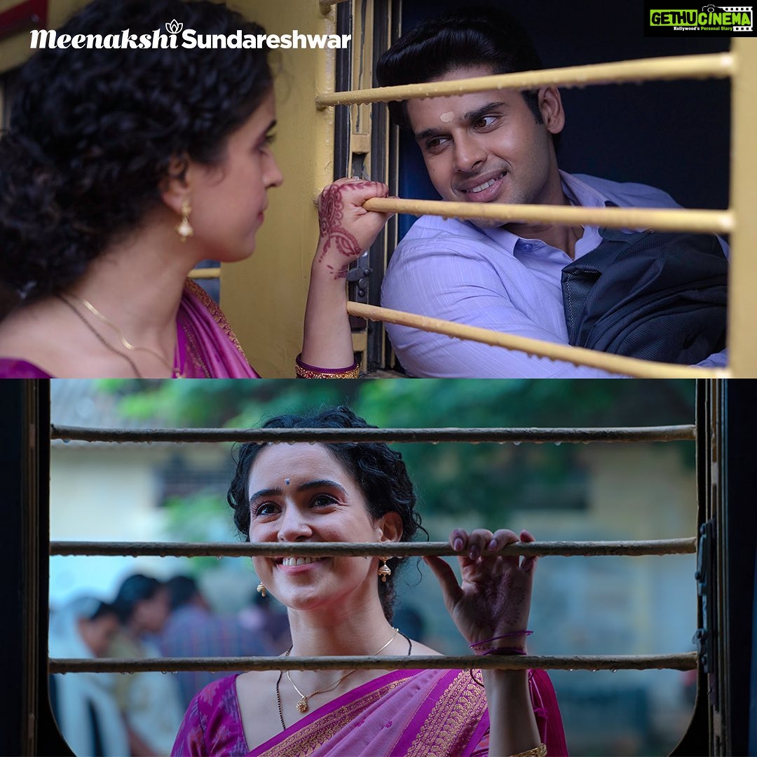 Sanya Malhotra Instagram - Our story will make you smile, laugh and fall in love with yourself no matter what the problem is. #MeenakshiSundareshwar Trailer on 21-10-21! 🥰♥️ @karanjohar @apoorva1972 @somenmishra @abhimanyud @vivek.sonni @aarshvora @dharmaticent @netflix_in @sonymusicindia