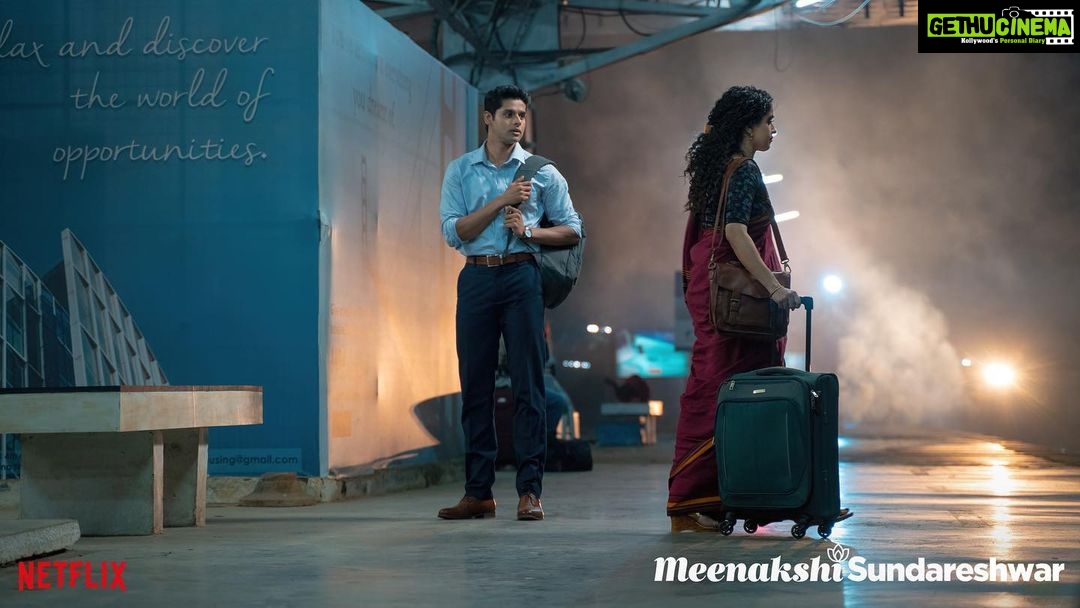 Sanya Malhotra Instagram - A glimpse into the madness & love of our world✨ #MeenakshiSundaresheswar coming to Netflix on November 5 @karanjohar @apoorva1972 @somenmishra @abhimanyud @vivek.sonni @aarshvora @dharmaticent @netflix_in @sonymusicindia