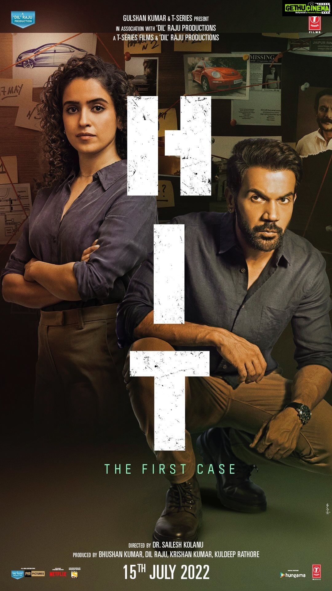 Sanya Malhotra Instagram - A cop and his dedicated quest to find the truth. This case will unravel many secrets. #HITTheFirstCase Teaser Out Now: Link In Story/Bio In Cinemas On 15th July 2022 @rajkummar_rao @saileshkolanu #BhushanKumar @tseries.official @tseriesfilms #DilRajuProductions @Jatingoswami_official @srivenkateswaracreations #KrishanKumar @kuldeep_rathore18 @manan_bhardwaj_official @shivchanana @pvrpictures