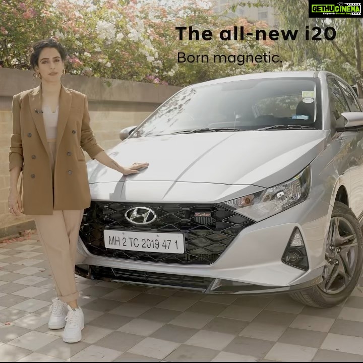 Sanya Malhotra Instagram - The all new i20 is effortless & magnetic driven by technology. The perfect combination for the perfect driving experience. With exhilarating performance and Turbo power #Allnewi20 is definitely the hottest hatch in town. #iami20 @HyundaiIndia . . . #iami20 #BornMagnetic #Hyundai #HyundaiIndia #HottestHatchback