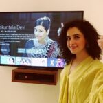 Sanya Malhotra Instagram - Watch her spread the magic of maths!✨❤️🥰 Meet #ShakuntalaDeviOnPrime now, on @PrimeVideoIN! #FirstDayFirstStream @balanvidya @senguptajisshu @theamitsadh @directormenon @sonypicsprodns @ivikramix @abundantiaent @shikhaarif.sharma