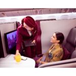 Sanya Malhotra Instagram – A comfortable and luxurious flight enroute doha , thanks @qatarairways @hiaqatar @visitqatar 
#QatarAirways #Qsuite #Flylikeneverbefore #ExperienceLikeNeverBefore
