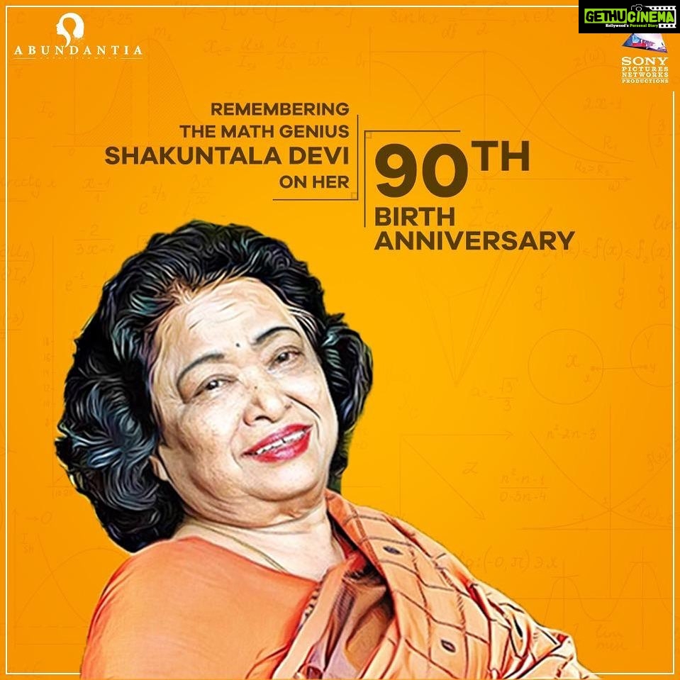 Sanya Malhotra Instagram - #ShakuntalaDevi was phenomenal in every sense of the word! Remembering the math prodigy on her 90th birth anniversary! @balanvidya @sonypicsprodns @directormenon @ivikramix @abundantiaent