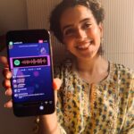 Sanya Malhotra Instagram - Sometimes the universe throws you hints, sometimes #SpotifyLiveLadi does. Look what I found in the @spotifyindia’s LiveLadi!!! Diwali Bonanza Playlist shopping it is… Go scan and see what you find. 😉💃🏻💥