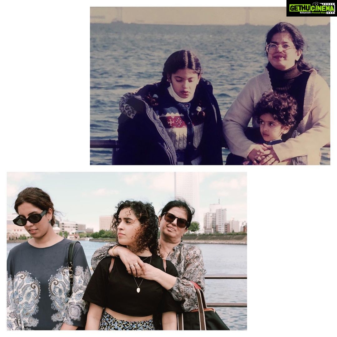 Sanya Malhotra Instagram - Kal aur Aaj ❤️ Recreating memories #japan 🇯🇵