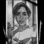 Sanya Malhotra Instagram - Thank you @artbybittu ♥️