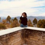 Sanya Malhotra Instagram - @the.kumaon 🍂 Can I stay here forever? • • • #moutains #trees #birds #Uttarakhand The Kumaon