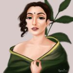 Sanya Malhotra Instagram - This is lovely @rommiiee Thankyou ♥️ #Repost @rommiiee ・・・ @sanyamalhotra_ 🌿 . . . . . #sanyamalhotra #fanart #artist #artistoninstagram #artistofinstagram #young_artists_help #art_wisper #art_spotlight #dailyart #daily_art #artlife #beautiful #beautifulgirls #artsupport #portraitphotography #portrait #painting