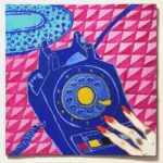 Sanya Malhotra Instagram - 😍 #Repost @anjalimehta92 ・・・ It isn’t your fortune, its you. . Gouache on cardboard. Unboxing series. . . . #art #illustration #illustrator #painting #gouache #gouachepainting #design #hands #story #unboxingseries #unboxingproject #cardboard #yellow #pink #blue #black #frames #love #fortune #fortunecookie
