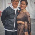 Sanya Malhotra Instagram - Met a legend who’s so humble, gracious and hospitable. Thank you so much @jackiechan for having us at #jackiechanactionmovieweek . Looking forward to watch the closing ceremony and especially the performance by your team ♥️#jackiechan#dangal Datong