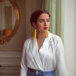 Sanya Malhotra Instagram - 💛 👗 @anjalimehta92 ♥️ Datong
