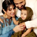 Sarah Khan Instagram - Eid Mubarak 💕✨ Meri Alyana ki pehli 🐑 Eid! 💕 MashAllah