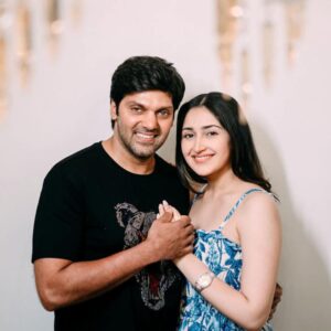 Sayyeshaa Saigal Instagram - You are my happy place! @aryaoffl ❤️

#husbandandwife#love#forever#justus#mine#home#instagood#instalove