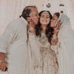 Shamna Kasim Instagram - My family my strength who supports me throughout my journey- without their blessings it’s never complete ♥️ • • Engagement Series - Part 1 • • Decor @sugarplumclt Bride Outfit @shemyofficial Bridesmaid outfit @jazaashdesignstudio Kids outfit: @vasudevan.arun Gents styling: @soorajskofficial Photography @mubashirphotography Makeup & hair : @sijanmakeupartist Jwellery: @mangatraineeraj Mehindi: @mehandi_maestro Catering: @palacekitchen.caterers • • #Engagementseries#Maalakettceremony#Happiness#Blessed#Love